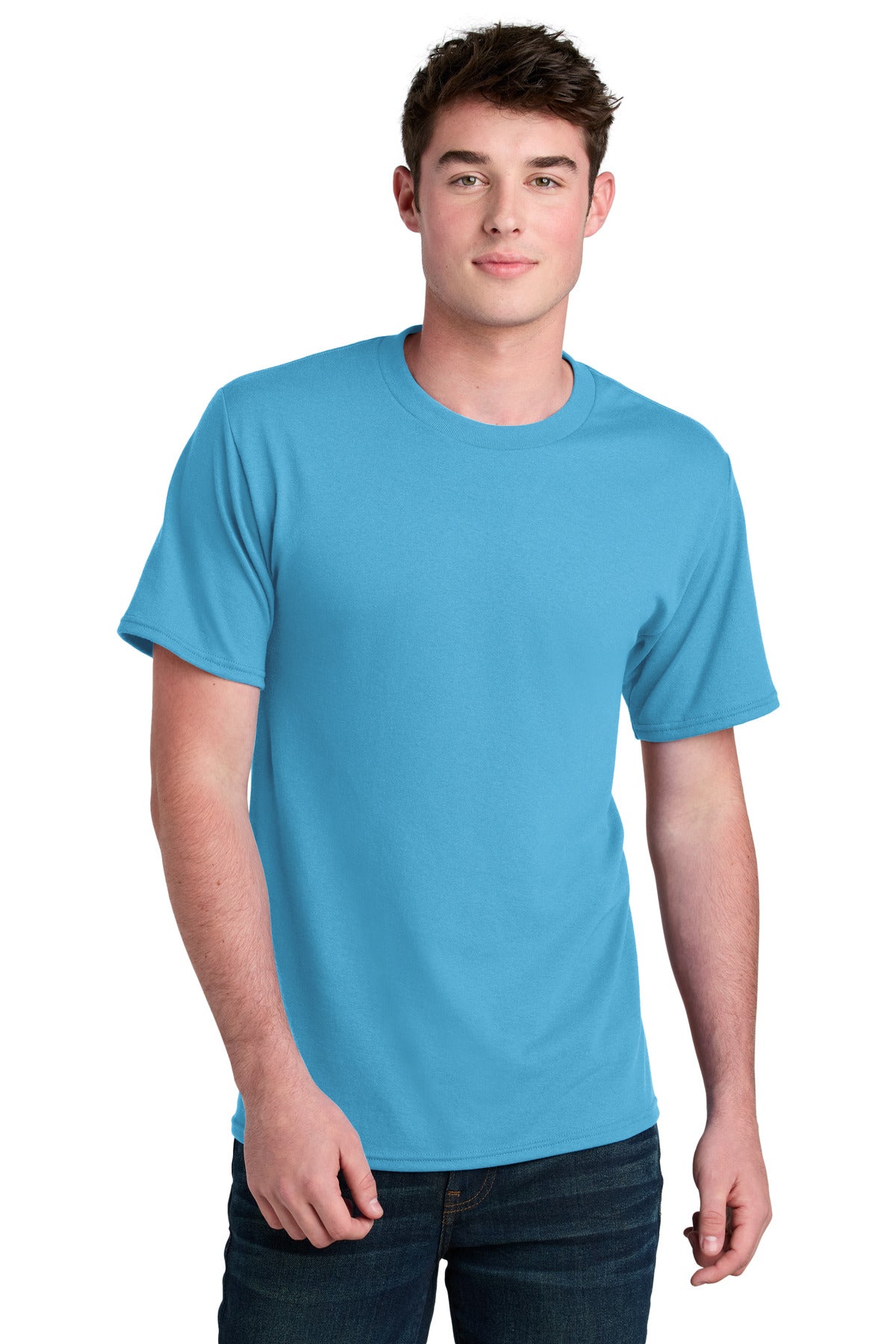Custom Embroidery or DTF Print - Port & Co ® Core Blend Recycled Tee PC01