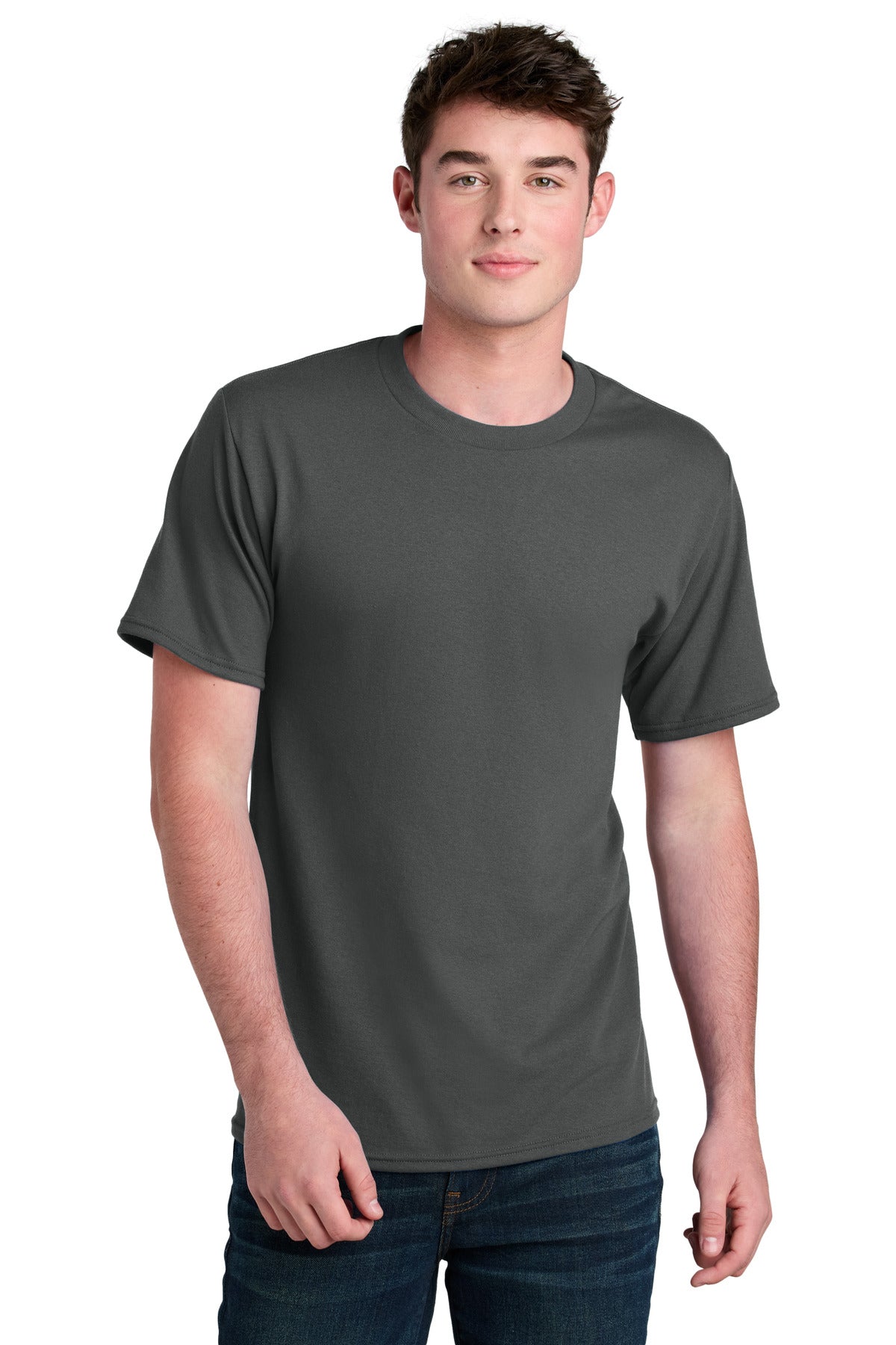 Custom Embroidery or DTF Print - Port & Co ® Core Blend Recycled Tee PC01