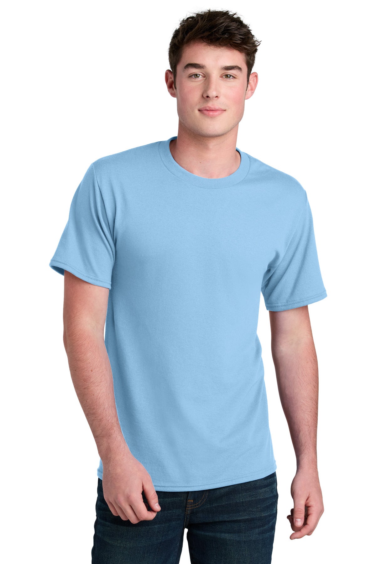 Custom Embroidery or DTF Print - Port & Co ® Core Blend Recycled Tee PC01