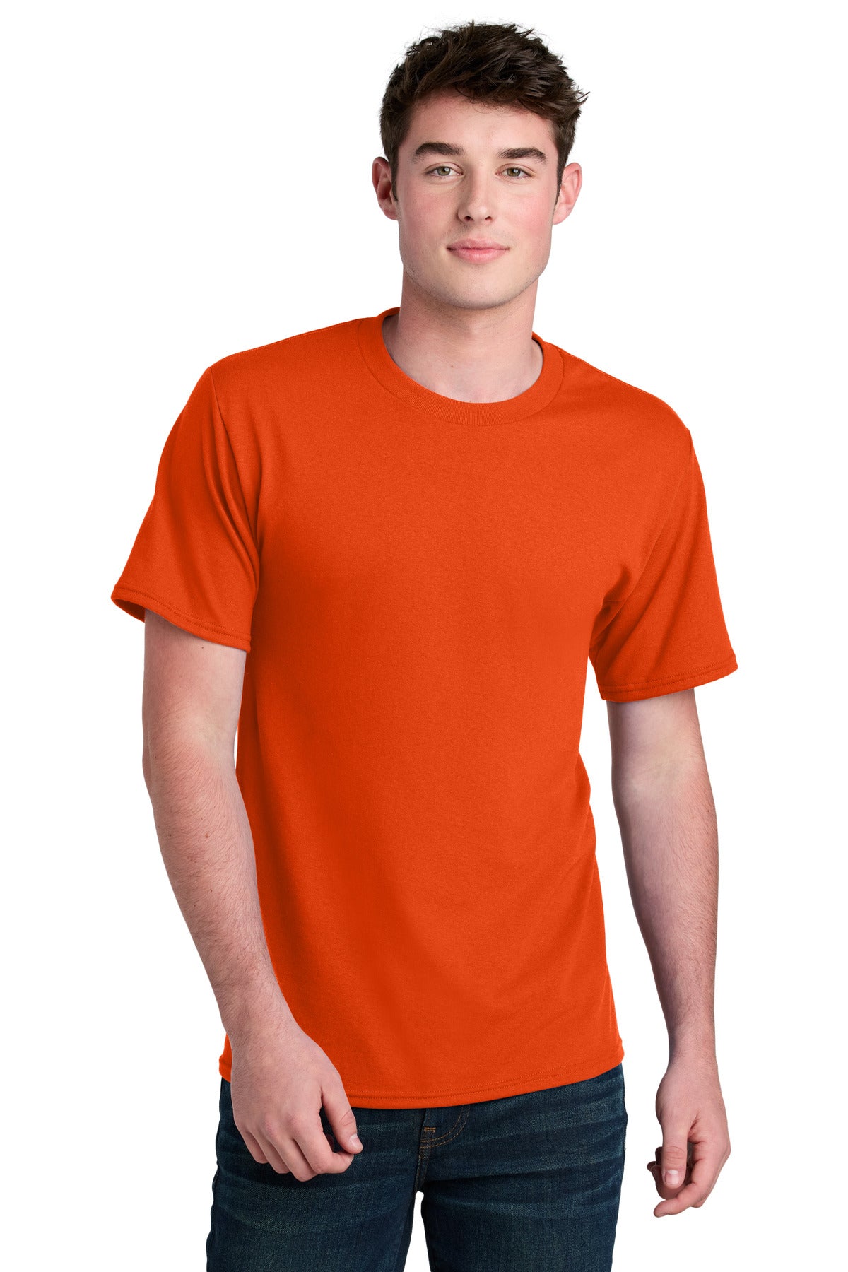 Custom Embroidery or DTF Print - Port & Co ® Core Blend Recycled Tee PC01