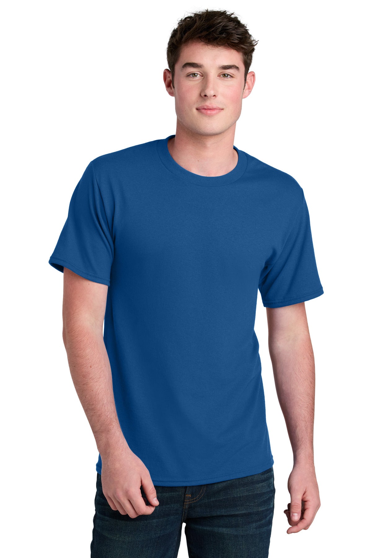Custom Embroidery or DTF Print - Port & Co ® Core Blend Recycled Tee PC01