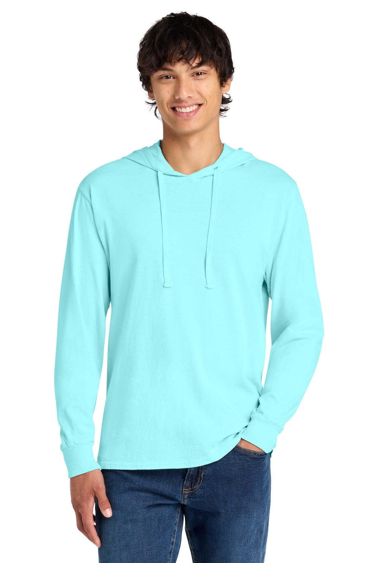 Custom Embroidery or DTF Print - Port & Co ® Beach Wash ® Garment-Dyed Pullover Hooded Tee PC099H