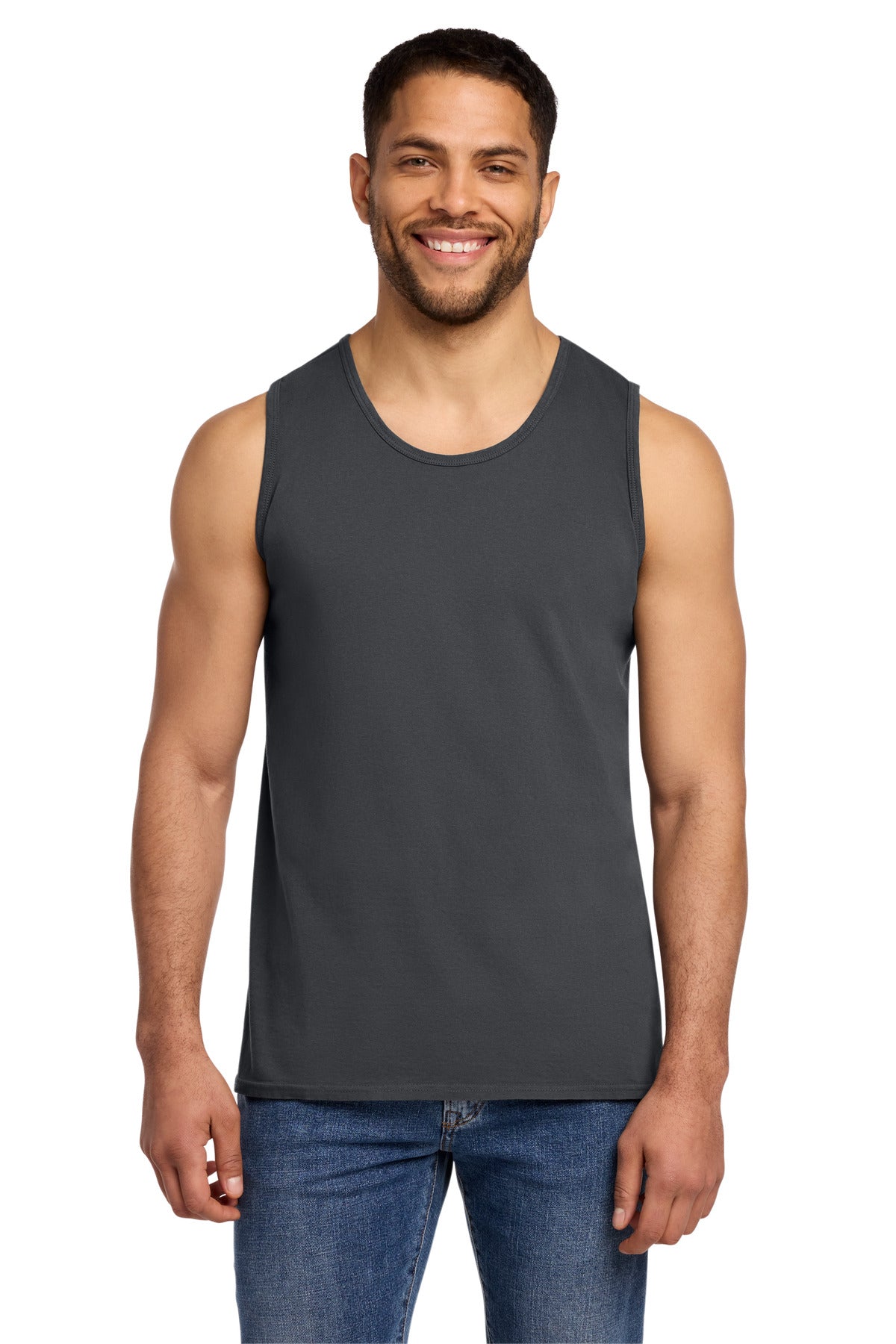 Custom Embroidery or DTF Print - Port & Co ® Beach Wash ® Garment-Dyed Tank. PC099TT
