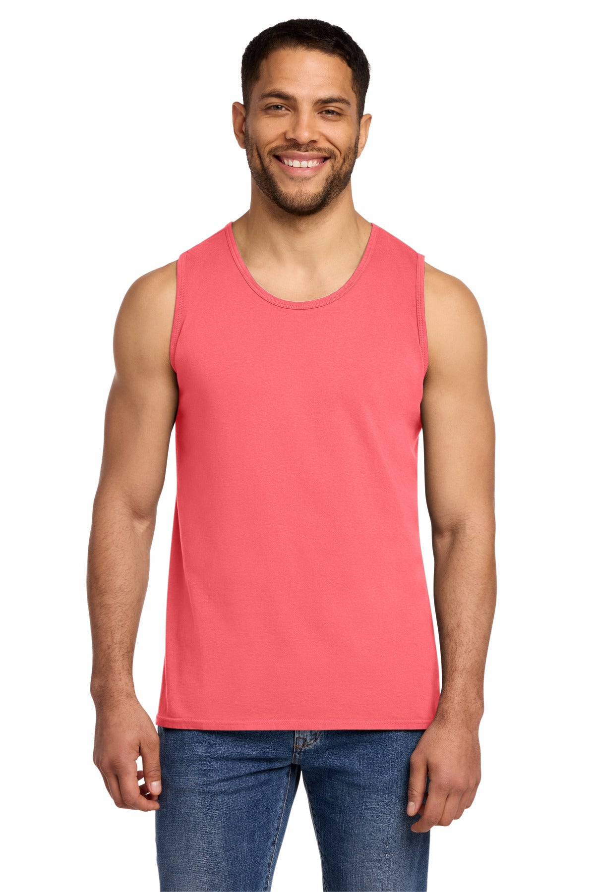 Custom Embroidery or DTF Print - Port & Co ® Beach Wash ® Garment-Dyed Tank. PC099TT