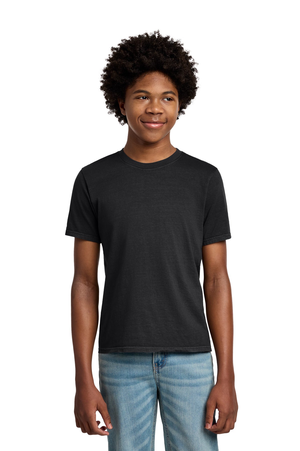 Custom Embroidery or DTF Print - Port & Co ® Youth Beach Wash ® Garment-Dyed Tee. PC099Y
