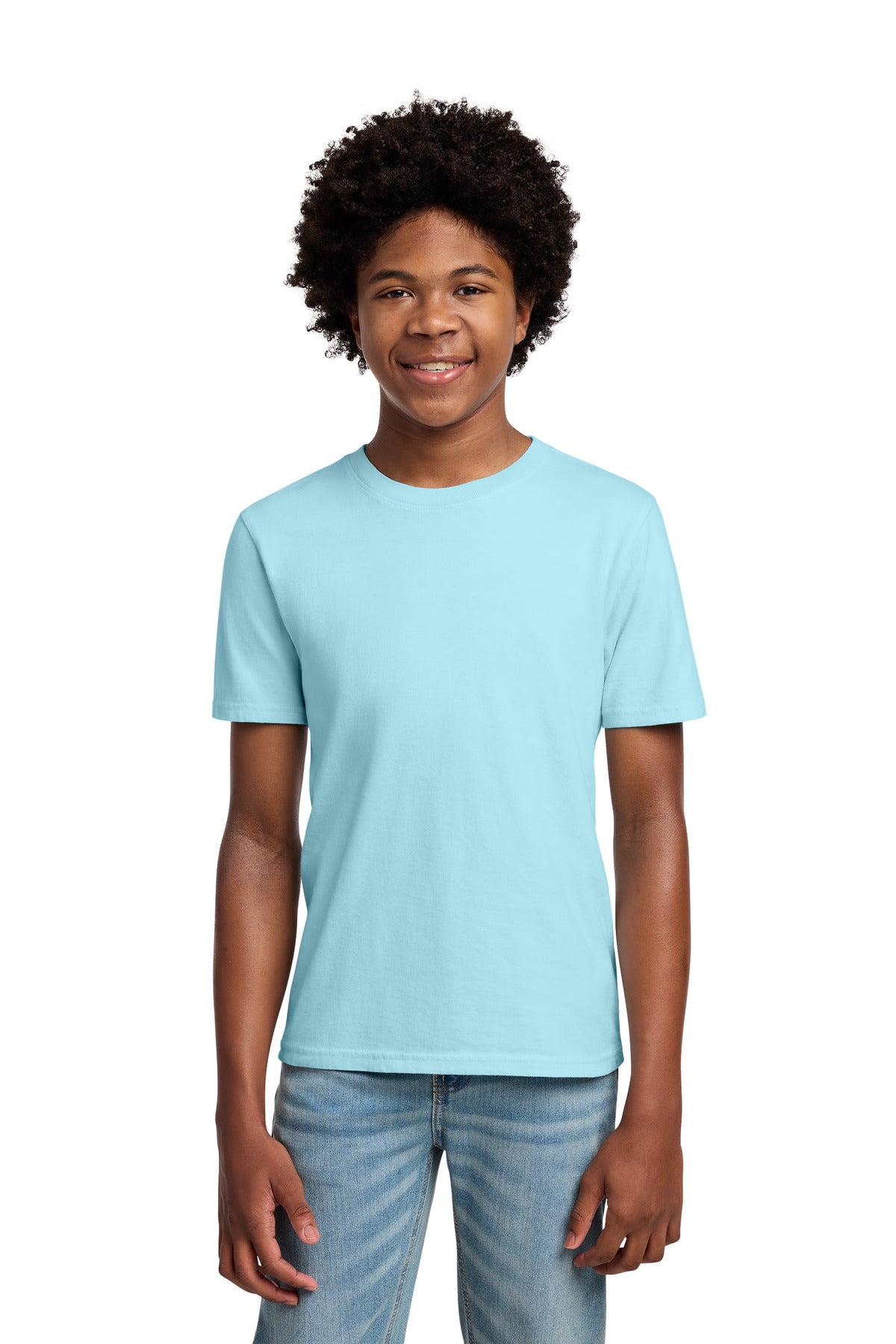 Custom Embroidery or DTF Print - Port & Co ® Youth Beach Wash ® Garment-Dyed Tee. PC099Y