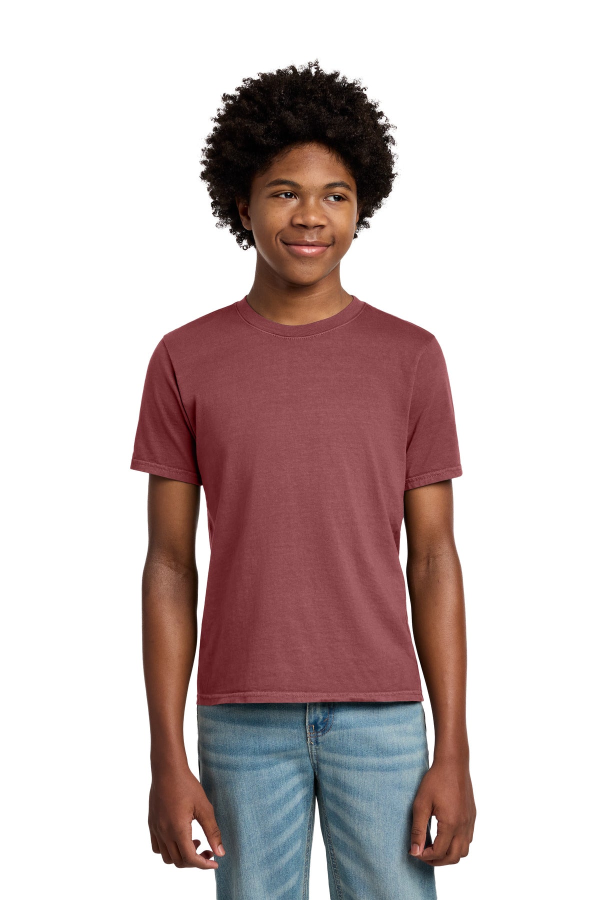 Custom Embroidery or DTF Print - Port & Co ® Youth Beach Wash ® Garment-Dyed Tee. PC099Y