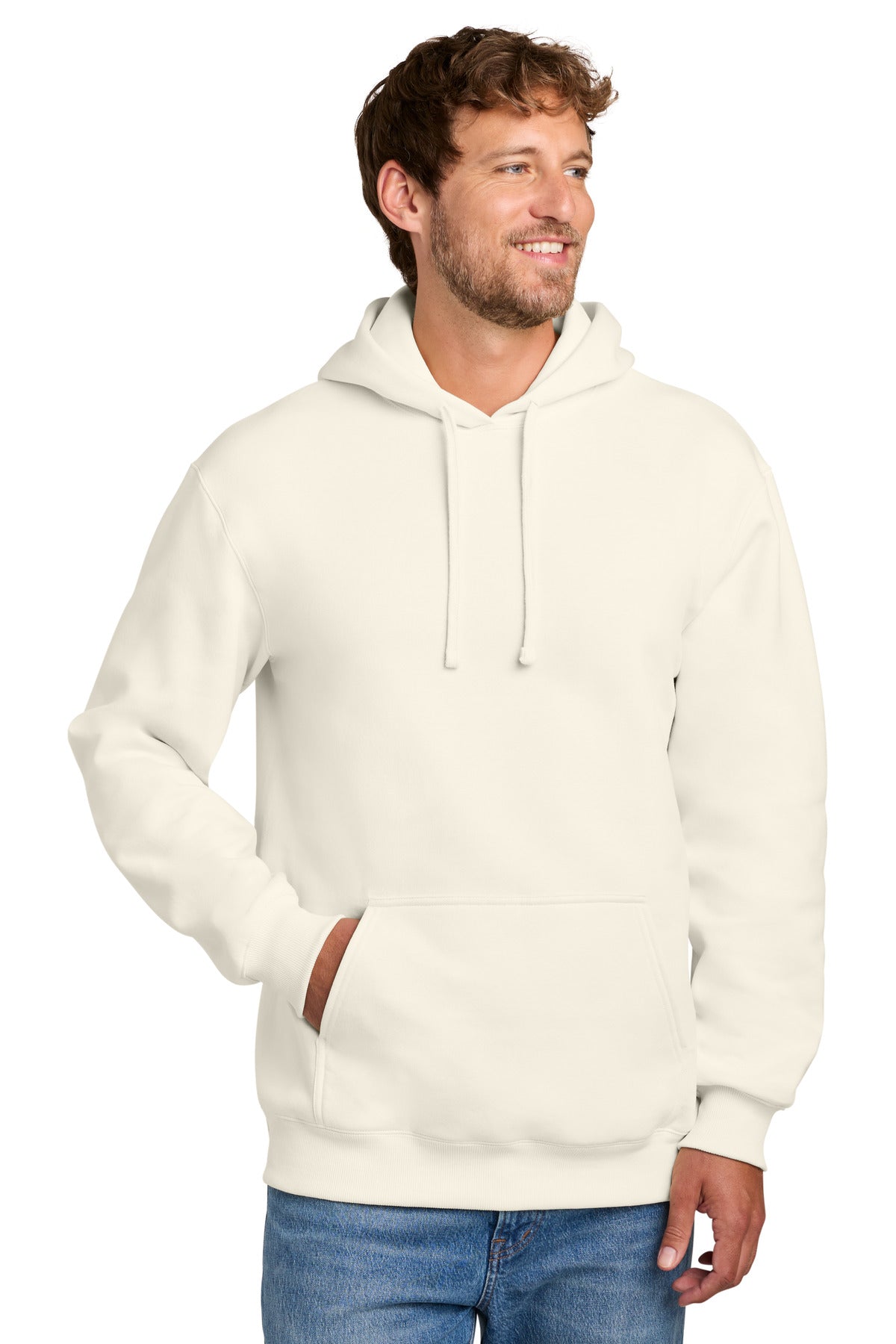 Custom Embroidery or DTF Print - Port & Co ® Foundation Fleece Pullover Hooded Sweatshirt PC107H