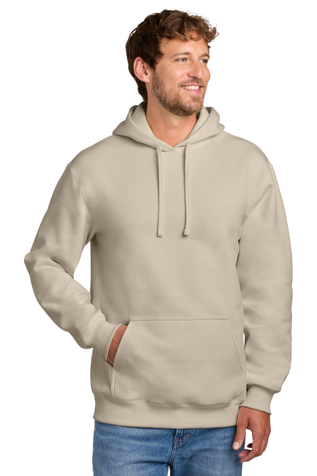 Custom Embroidery or DTF Print - Port & Co ® Foundation Fleece Pullover Hooded Sweatshirt PC107H