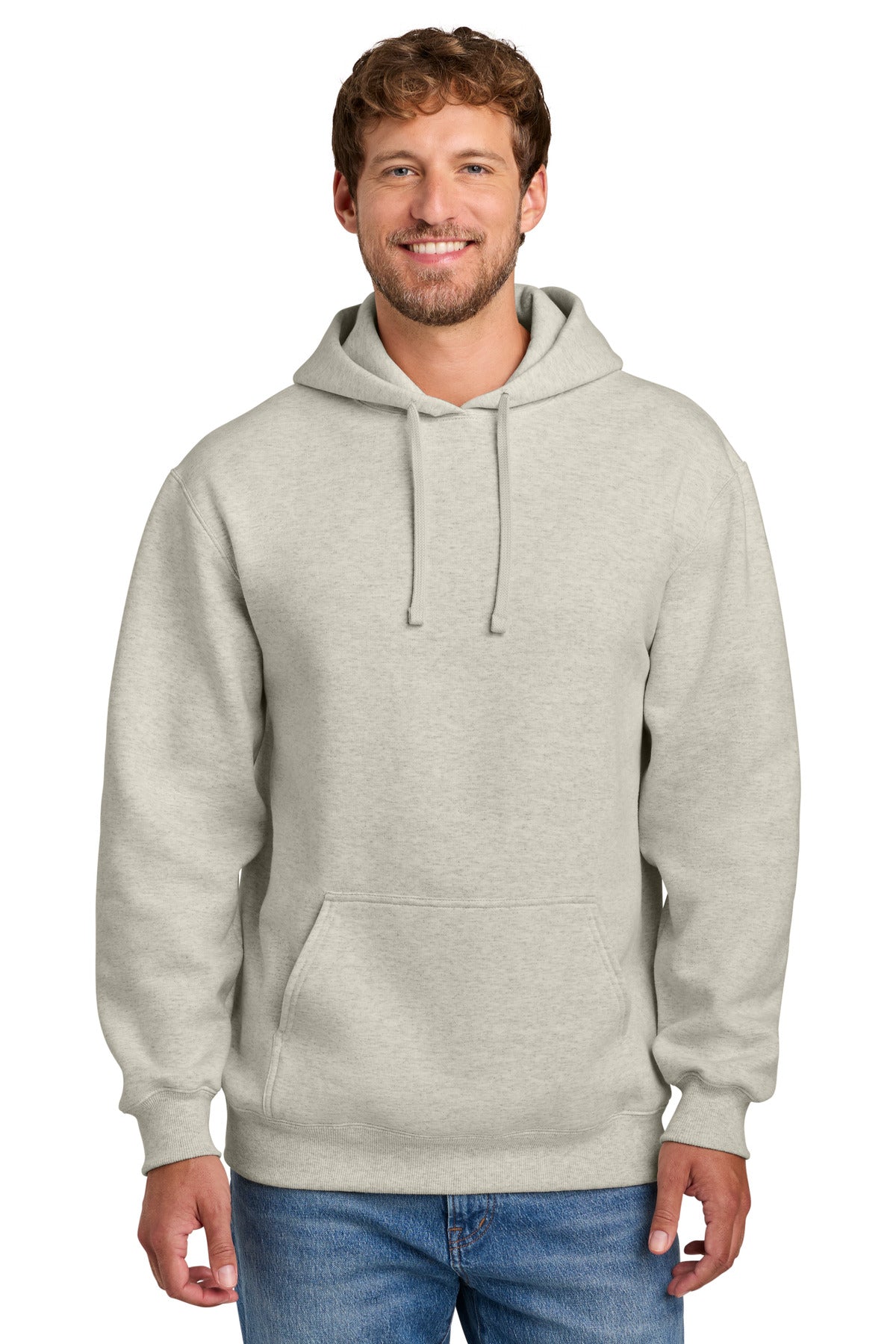 Custom Embroidery or DTF Print - Port & Co ™ Foundation Fleece Pullover Hooded Sweatshirt PC107H