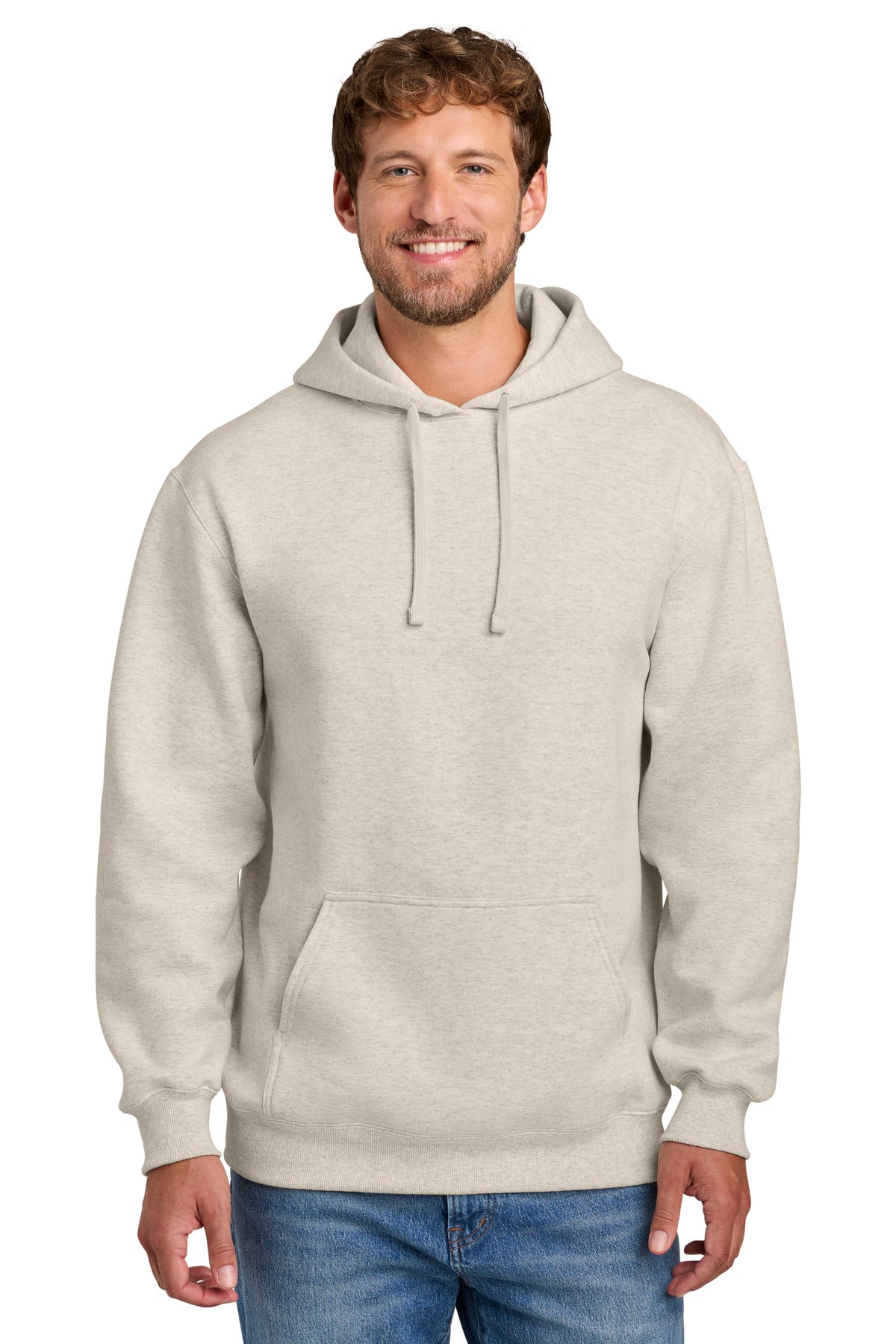 Custom Embroidery or DTF Print - Port & Co ® Foundation Fleece Pullover Hooded Sweatshirt PC107H