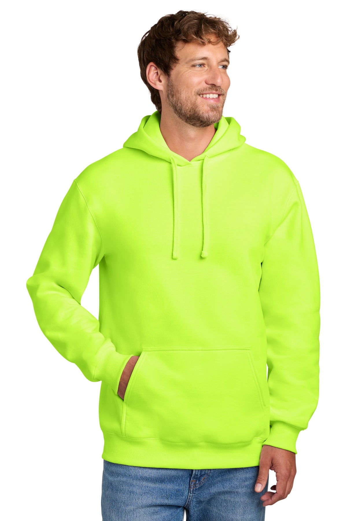 Custom Embroidery or DTF Print - Port & Co ® Foundation Fleece Pullover Hooded Sweatshirt PC107H
