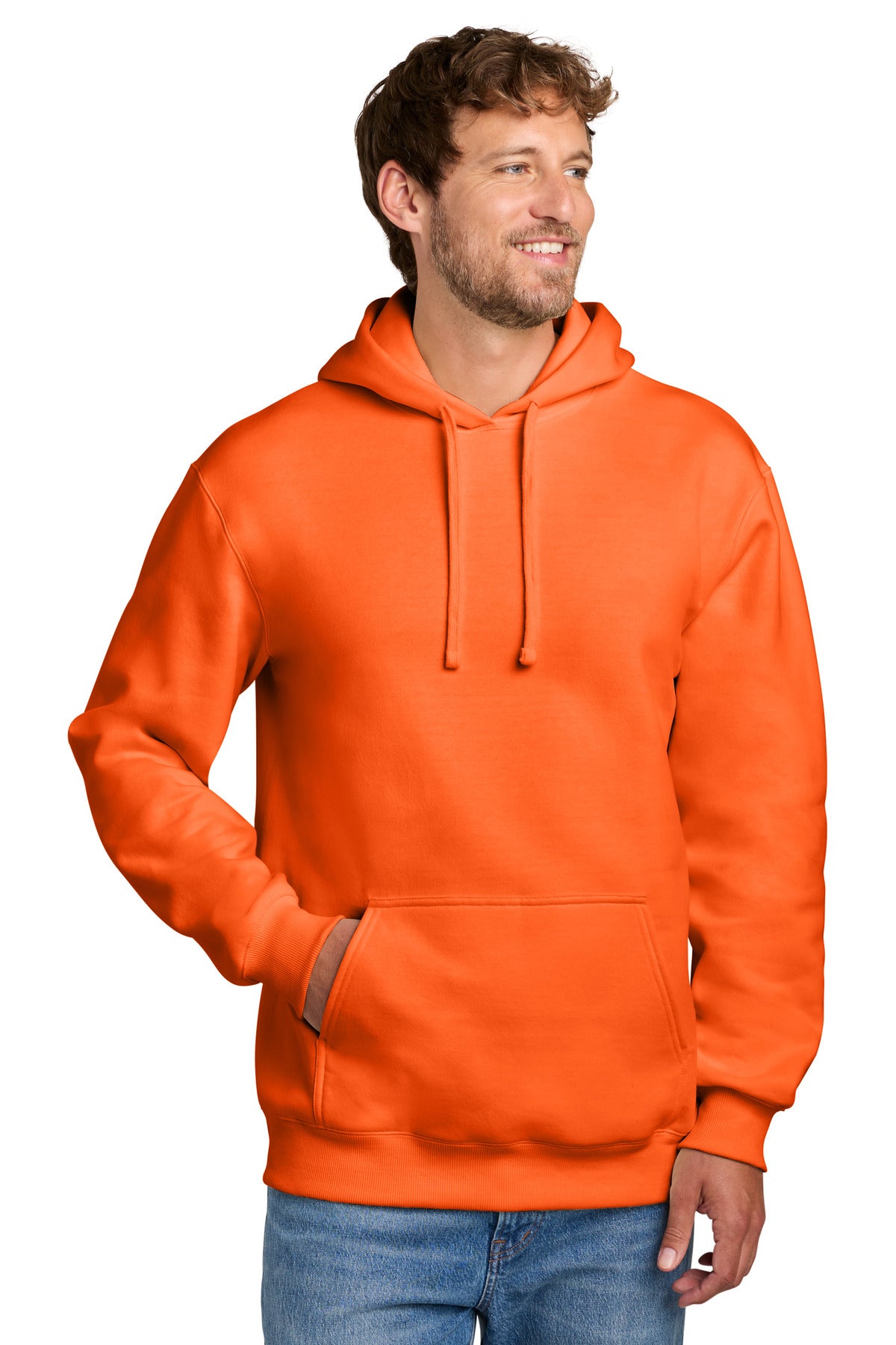 Custom Embroidery or DTF Print - Port & Co ® Foundation Fleece Pullover Hooded Sweatshirt PC107H