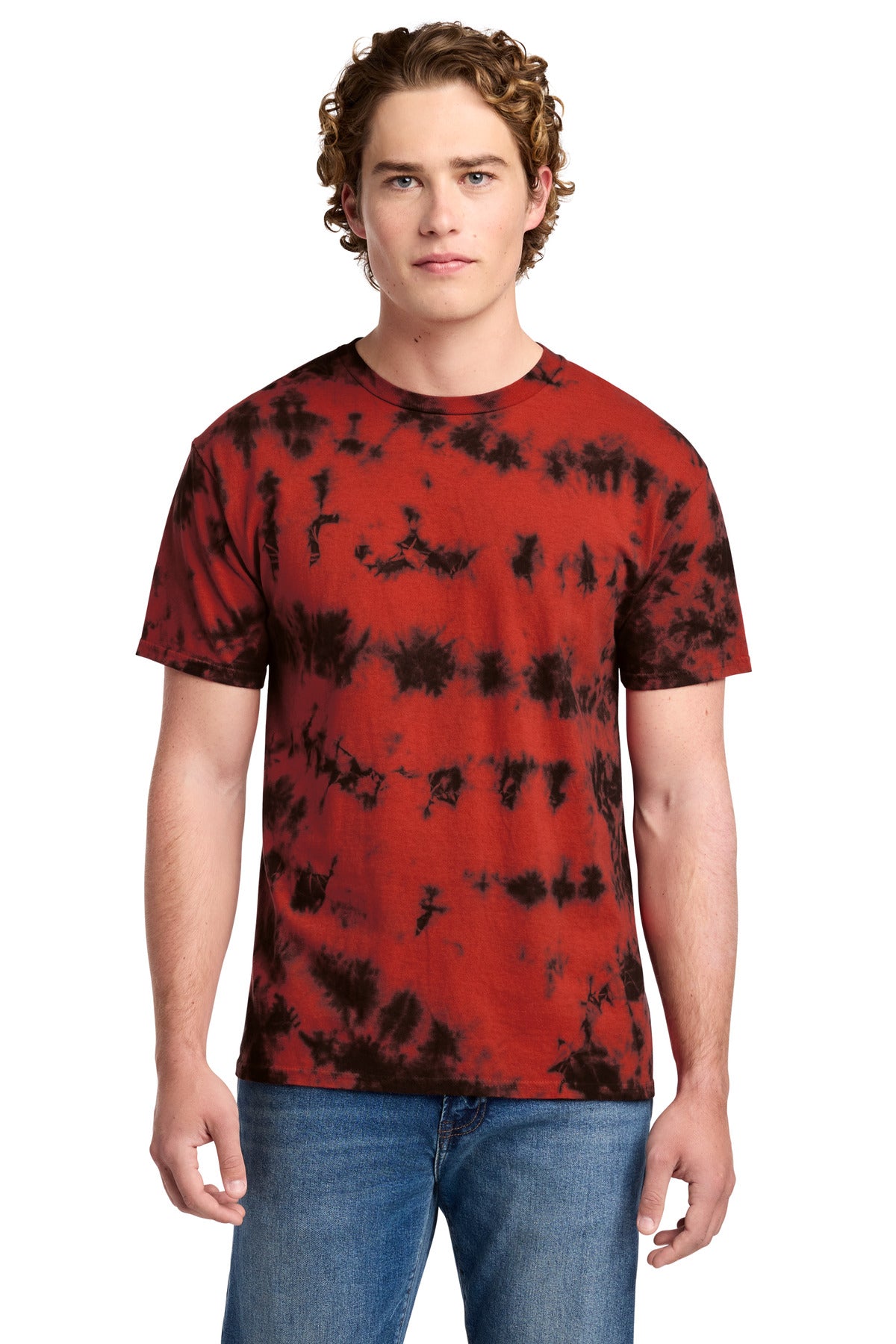 Custom Embroidery or DTF Print - Port & Co ® Crystal Tie-Dye Tee PC145