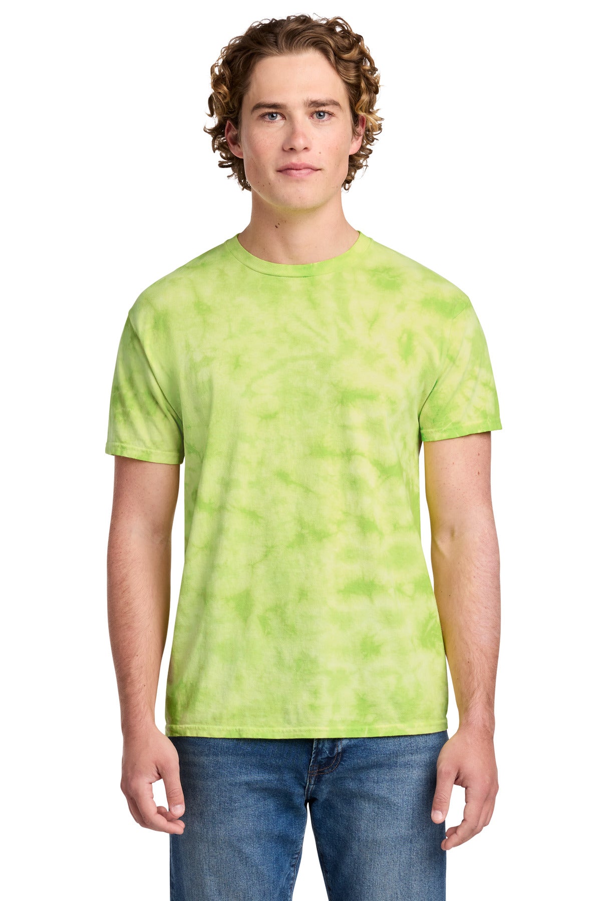 Custom Embroidery or DTF Print - Port & Co ® Crystal Tie-Dye Tee PC145