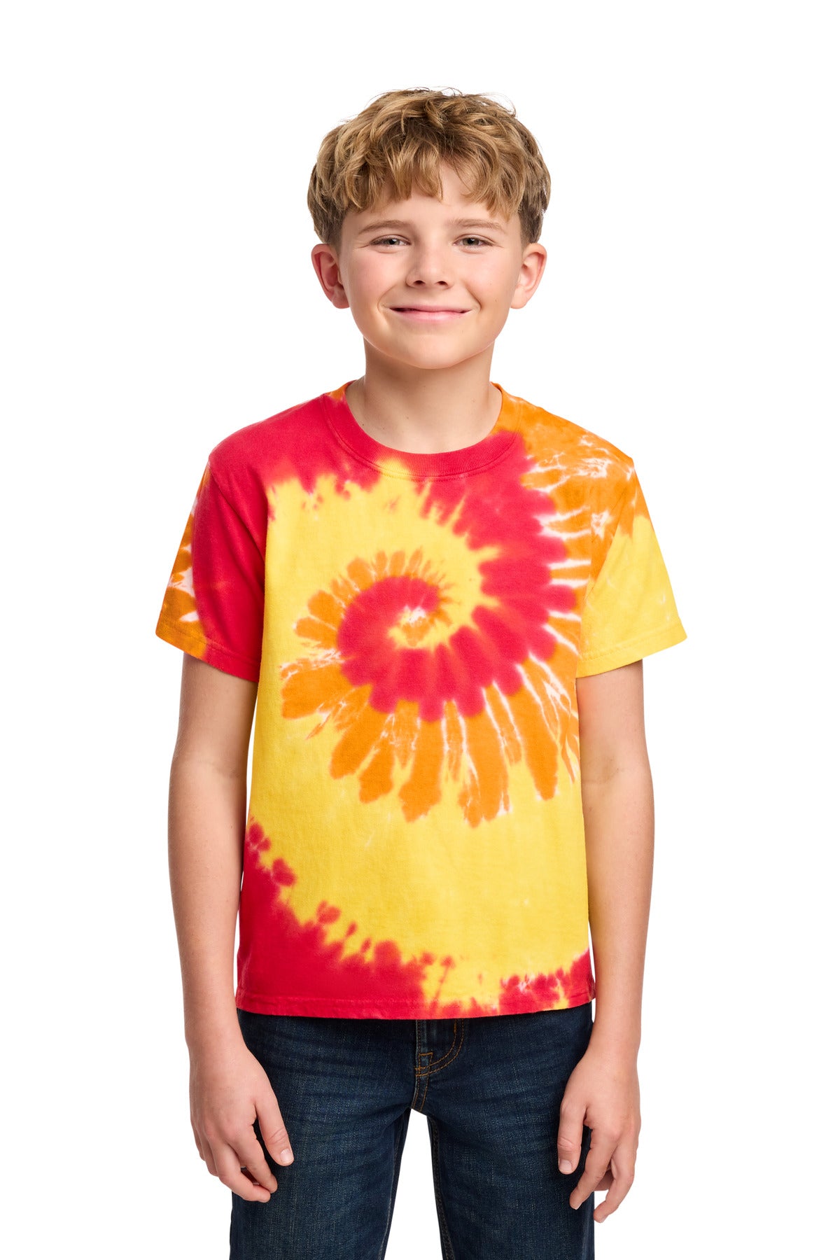 Custom Embroidery or DTF Print - Port & Co ® Youth Tie-Dye Tee. PC147Y