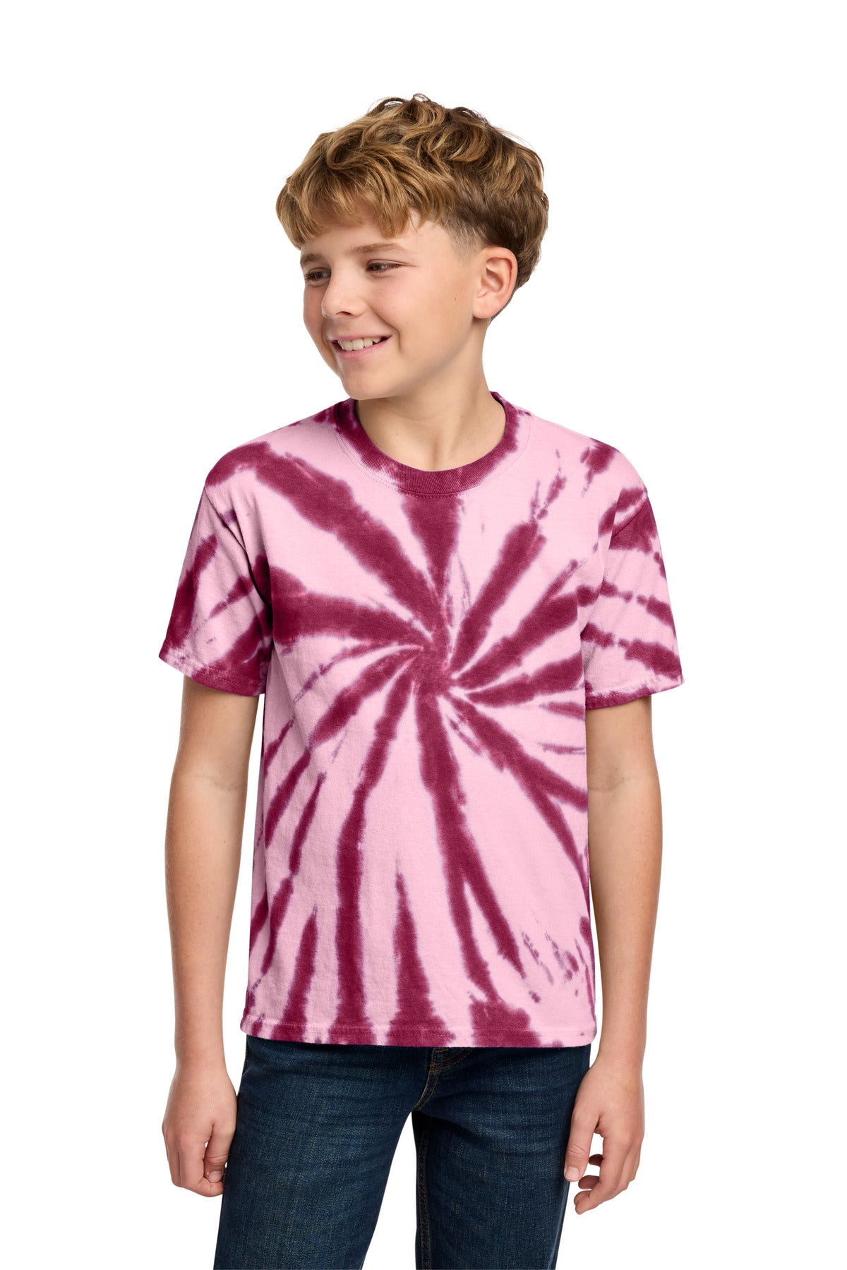 Custom Embroidery or DTF Print - Port & Co ® Youth Tie-Dye Tee. PC147Y