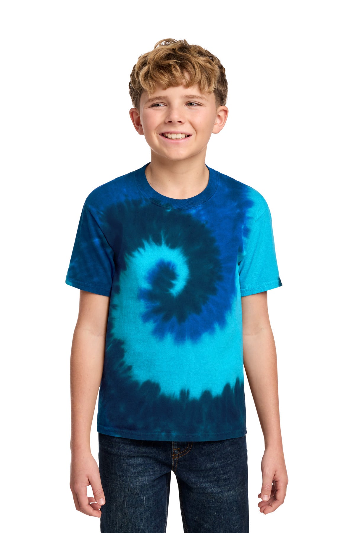 Custom Embroidery or DTF Print - Port & Co ® Youth Tie-Dye Tee. PC147Y