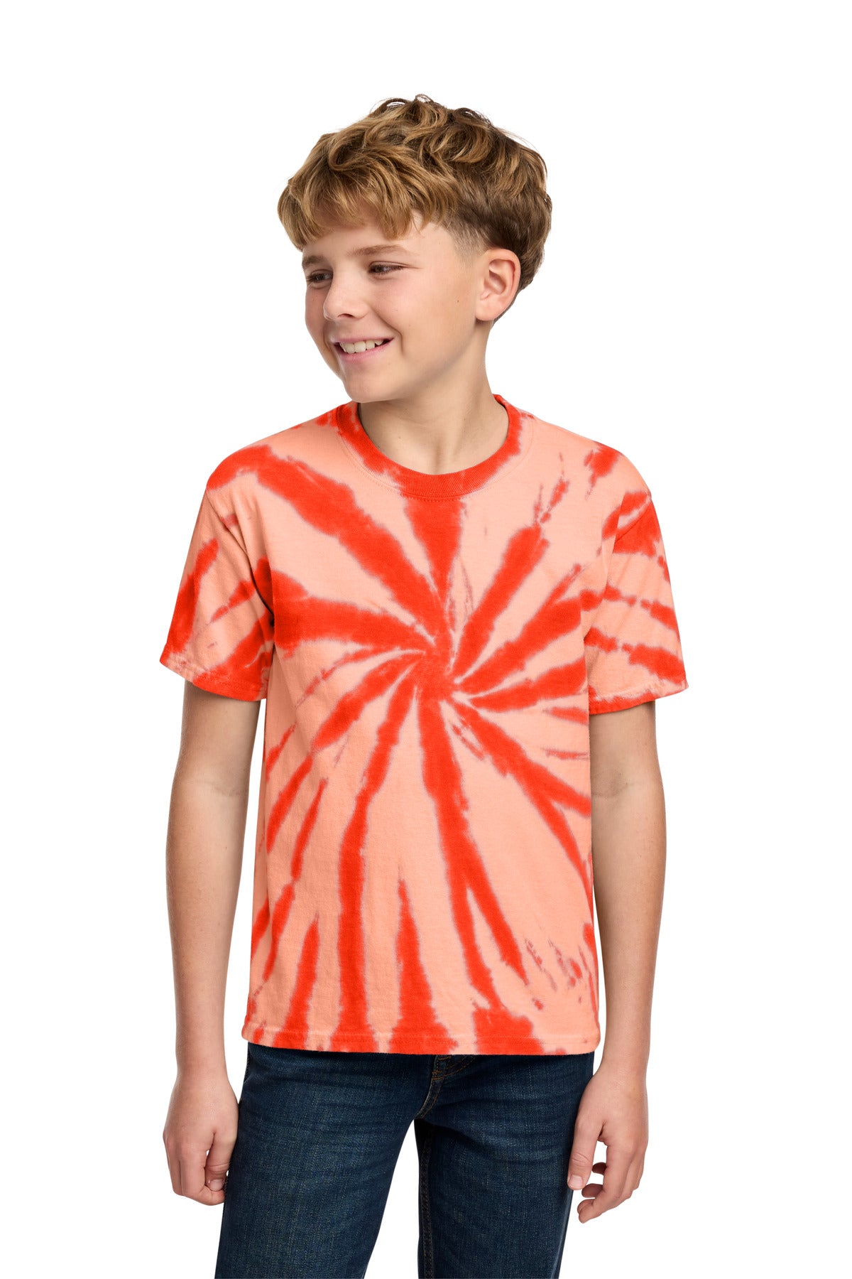 Custom Embroidery or DTF Print - Port & Co ® Youth Tie-Dye Tee. PC147Y