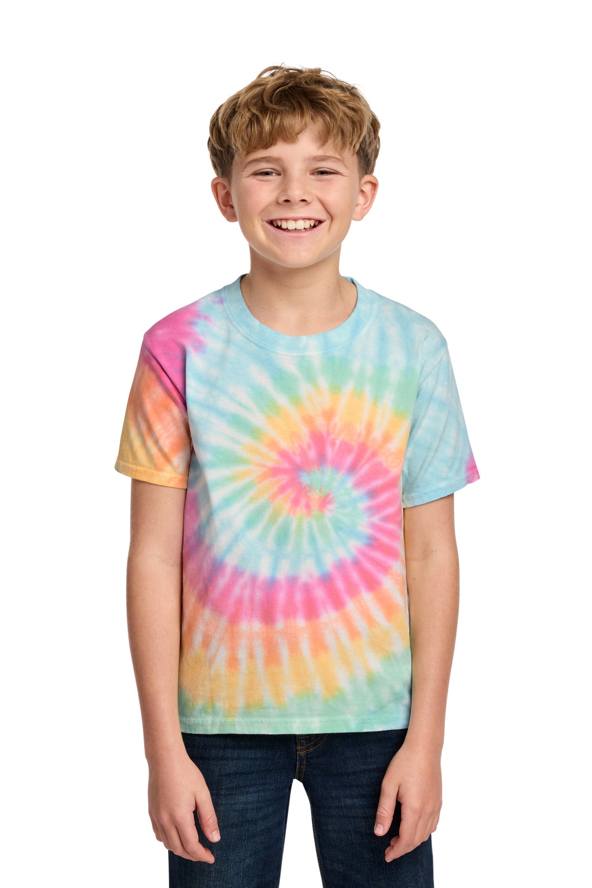 Custom Embroidery or DTF Print - Port & Co ® Youth Tie-Dye Tee. PC147Y