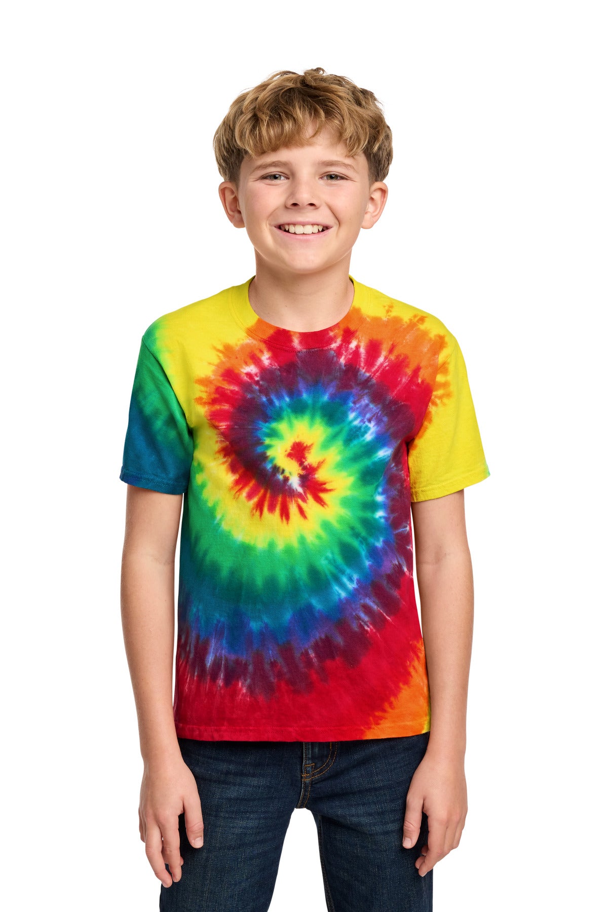 Custom Embroidery or DTF Print - Port & Co ® Youth Tie-Dye Tee. PC147Y