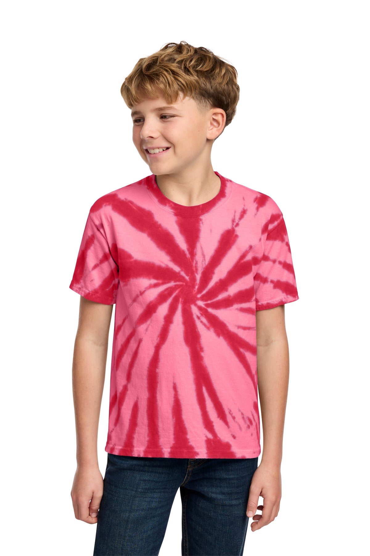 Custom Embroidery or DTF Print - Port & Co ® Youth Tie-Dye Tee. PC147Y