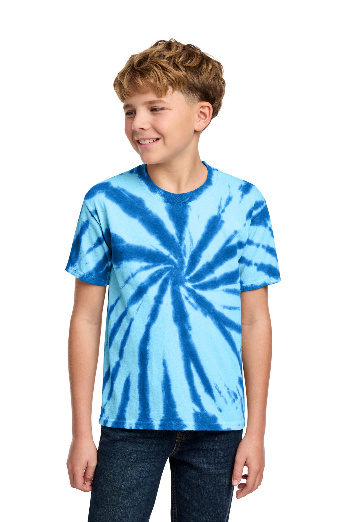 Custom Embroidery or DTF Print - Port & Co ® Youth Tie-Dye Tee. PC147Y