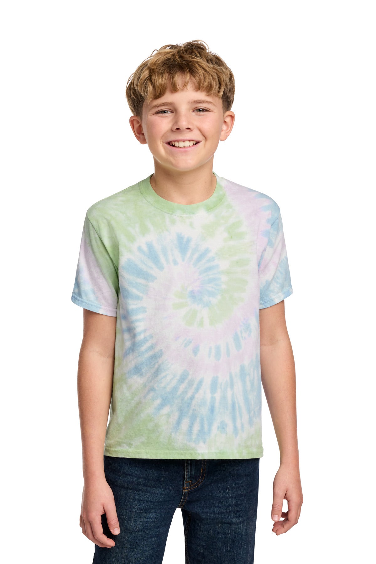 Custom Embroidery or DTF Print - Port & Co ® Youth Tie-Dye Tee. PC147Y