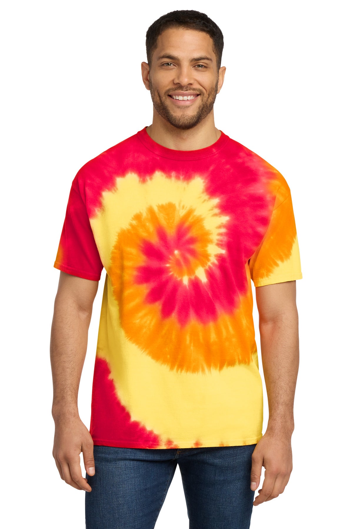 Custom Embroidery or DTF Print - Port & Co ® Tie-Dye Tee. PC147