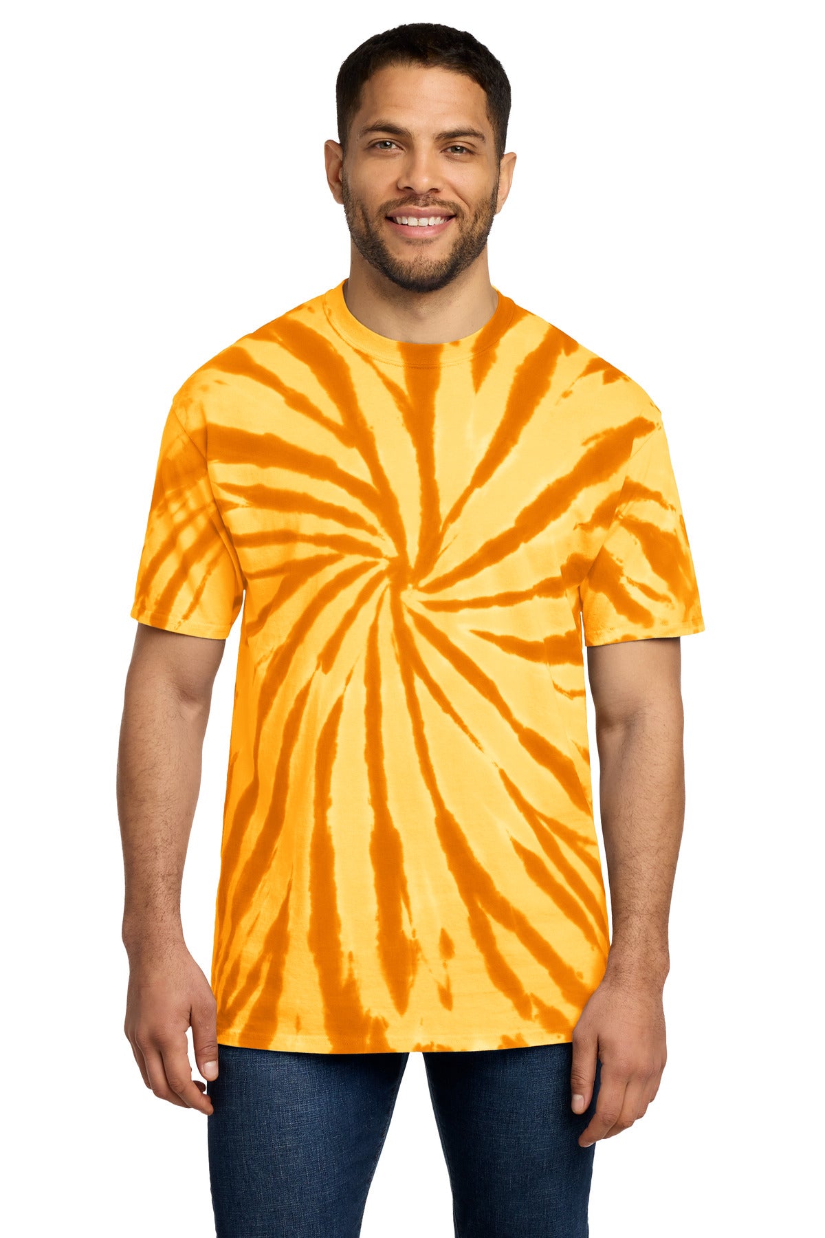 Custom Embroidery or DTF Print - Port & Co ® Tie-Dye Tee. PC147