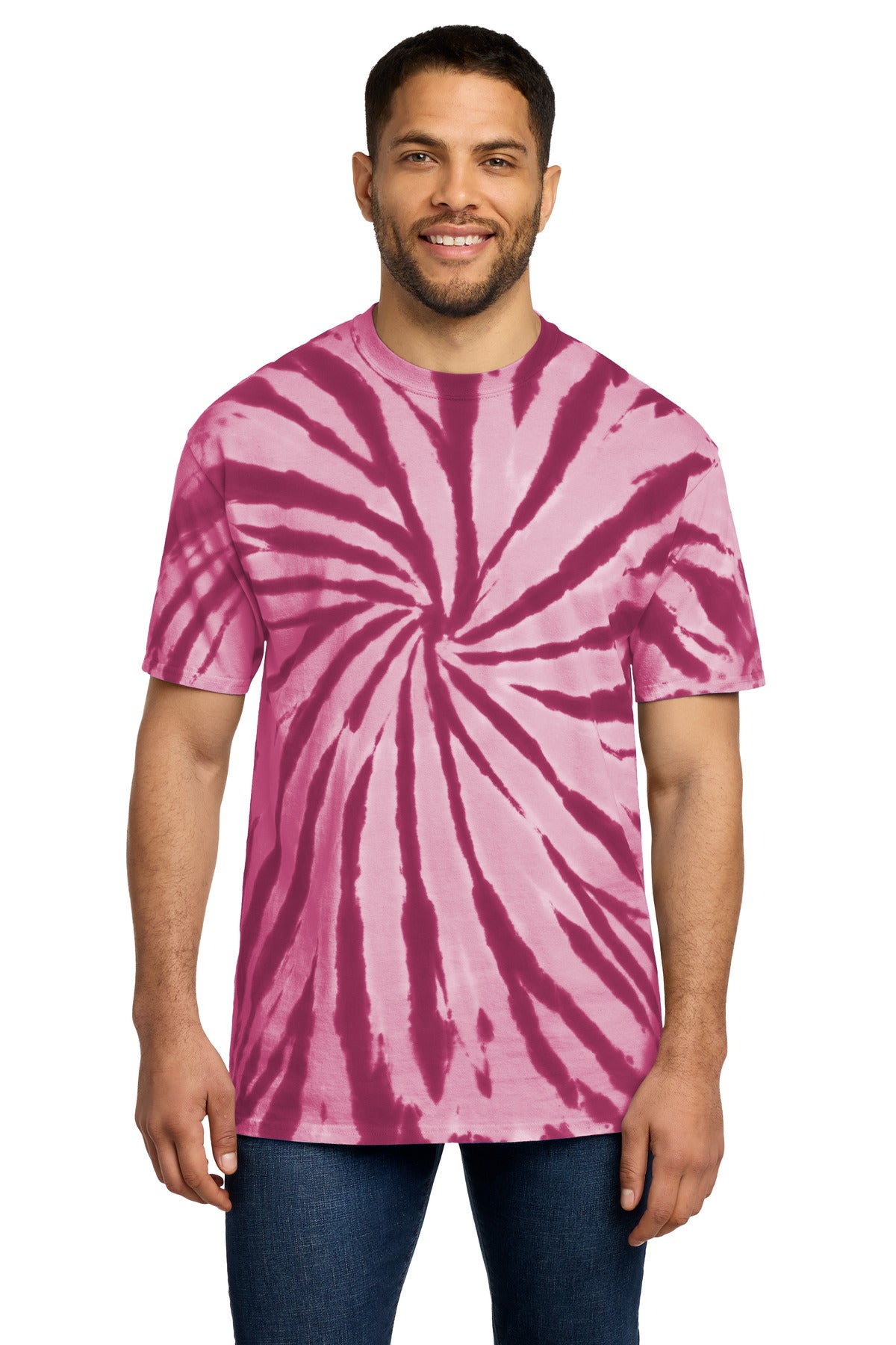 Custom Embroidery or DTF Print - Port & Co ® Tie-Dye Tee. PC147