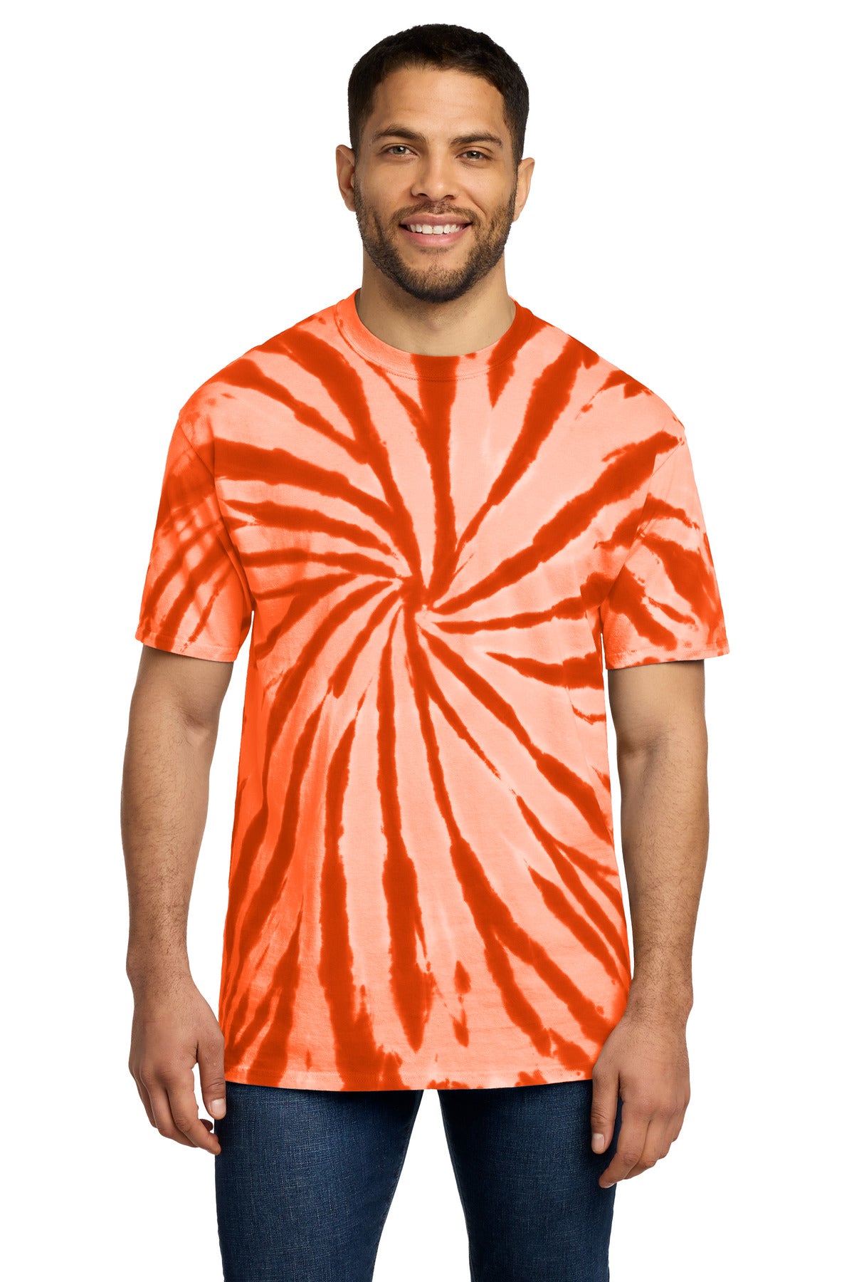 Custom Embroidery or DTF Print - Port & Co ® Tie-Dye Tee. PC147