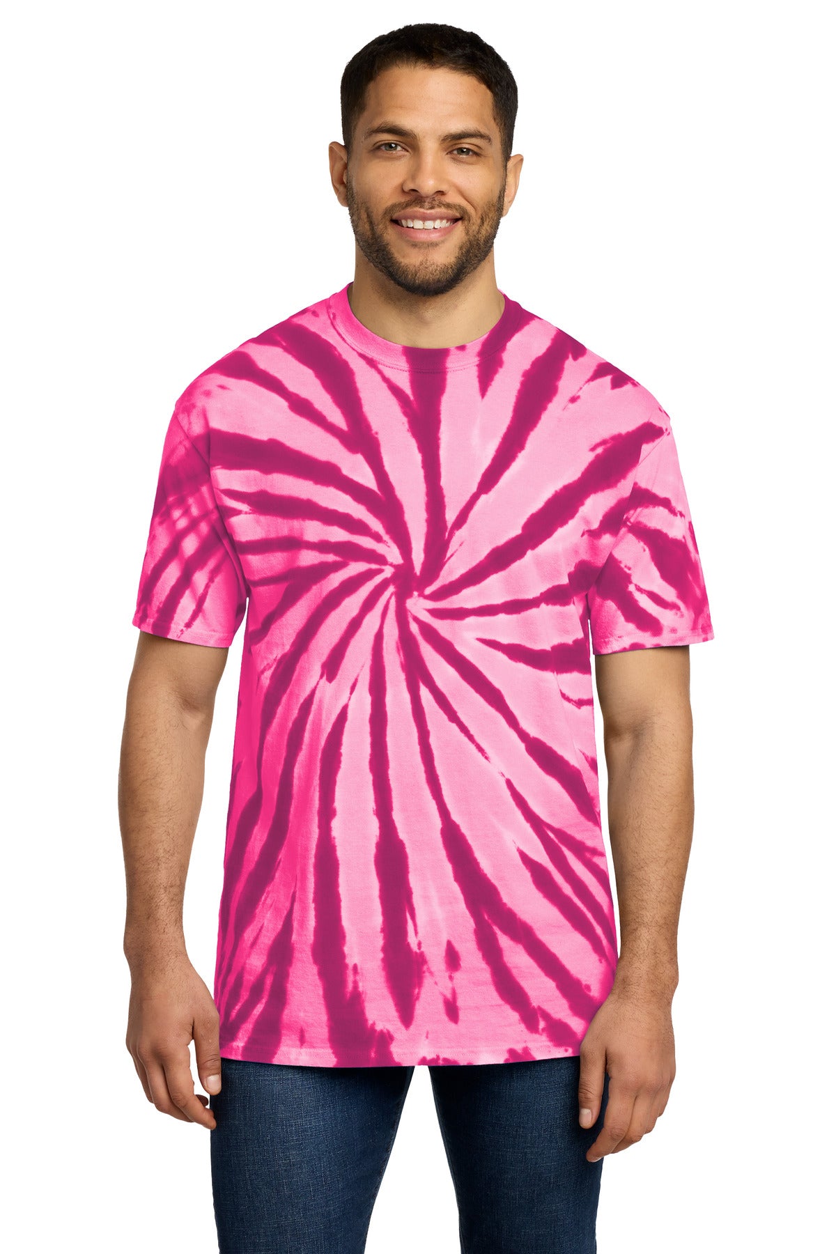 Custom Embroidery or DTF Print - Port & Co ® Tie-Dye Tee. PC147