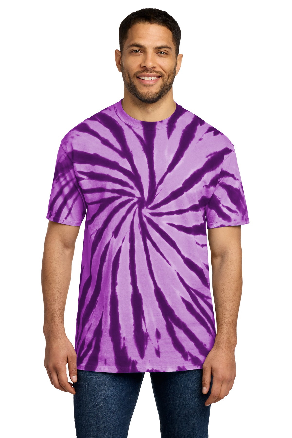 Custom Embroidery or DTF Print - Port & Co ® Tie-Dye Tee. PC147