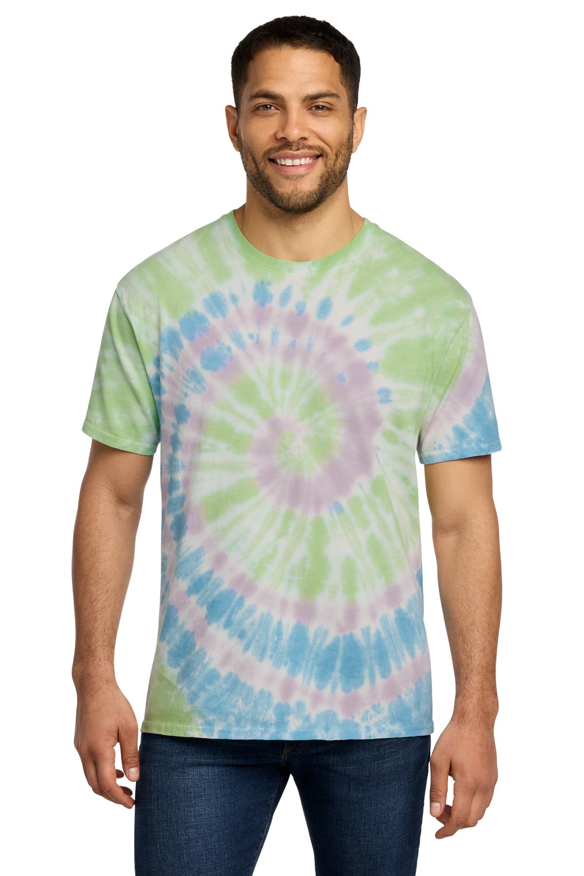 Custom Embroidery or DTF Print - Port & Co ® Tie-Dye Tee. PC147