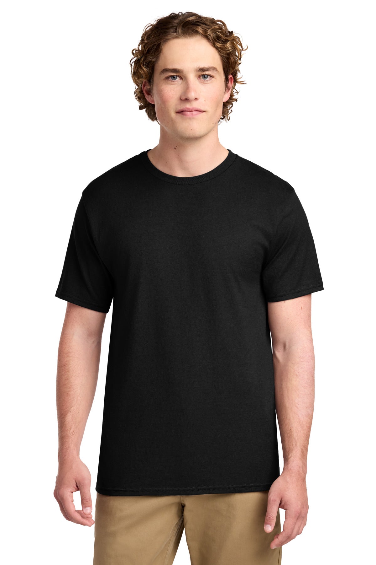 Custom Embroidery or DTF Print - Port & Co ® Ring Spun Cotton Tee. PC150