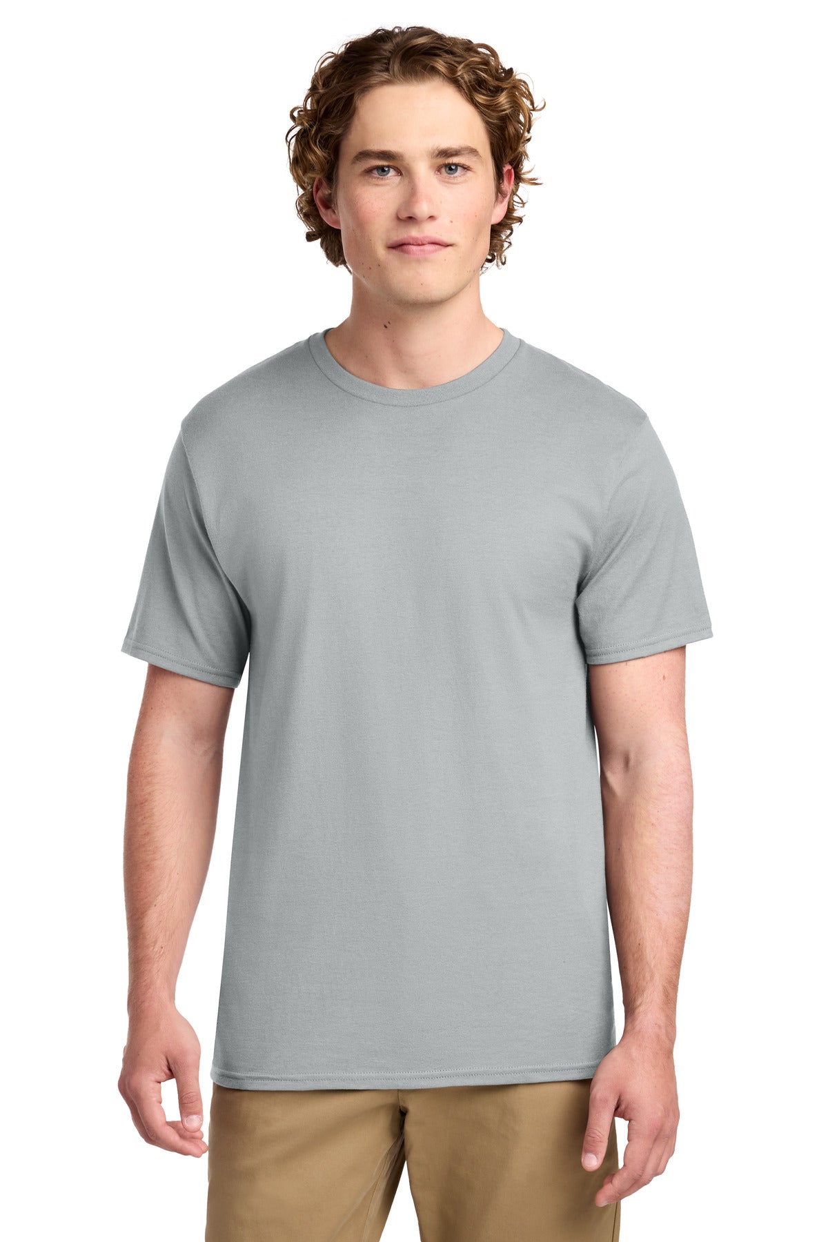 Custom Embroidery or DTF Print - Port & Co ® Ring Spun Cotton Tee. PC150