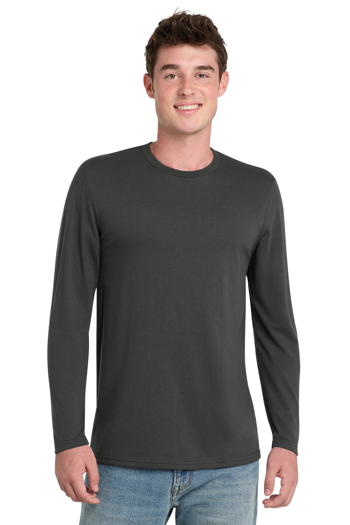 Custom Embroidery or DTF Print - Port & Co ® Tri-Blend Long Sleeve Tee. PC330LS
