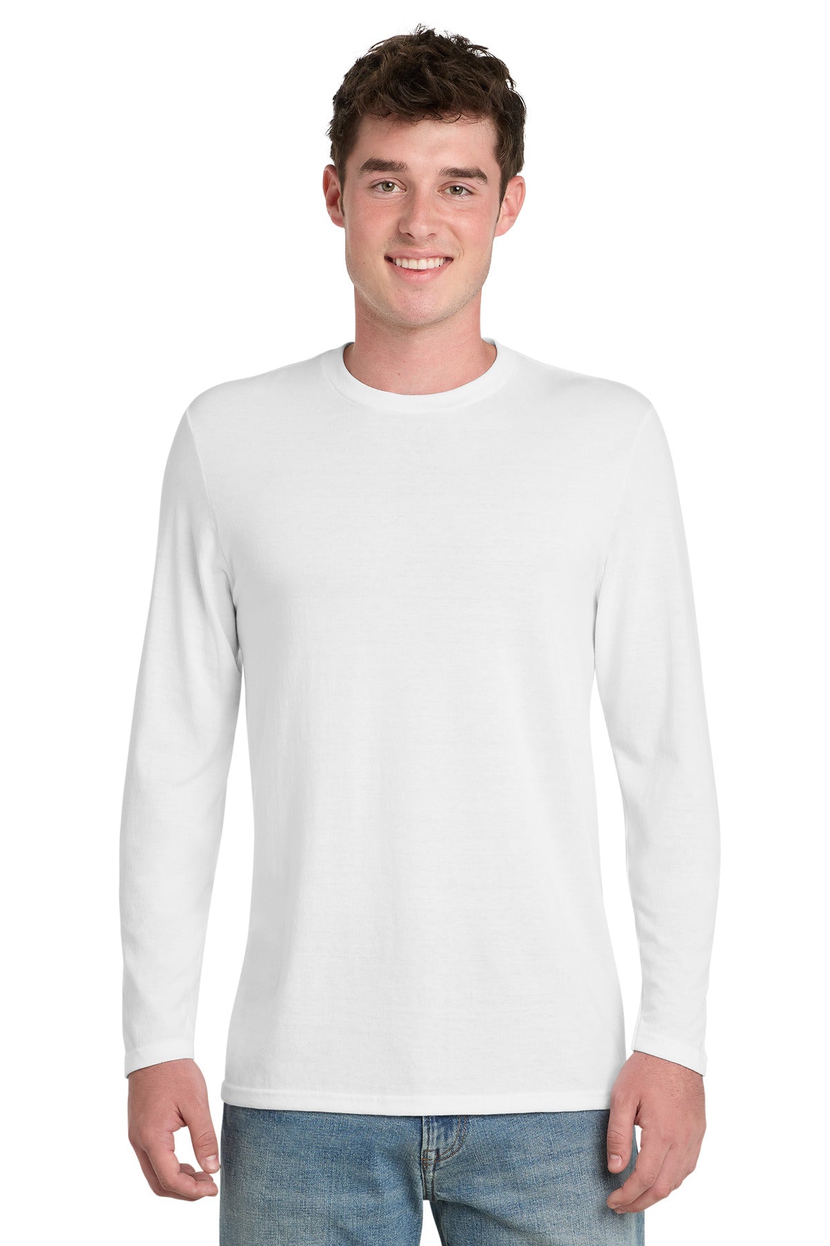 Custom Embroidery or DTF Print - Port & Co ® Tri-Blend Long Sleeve Tee. PC330LS
