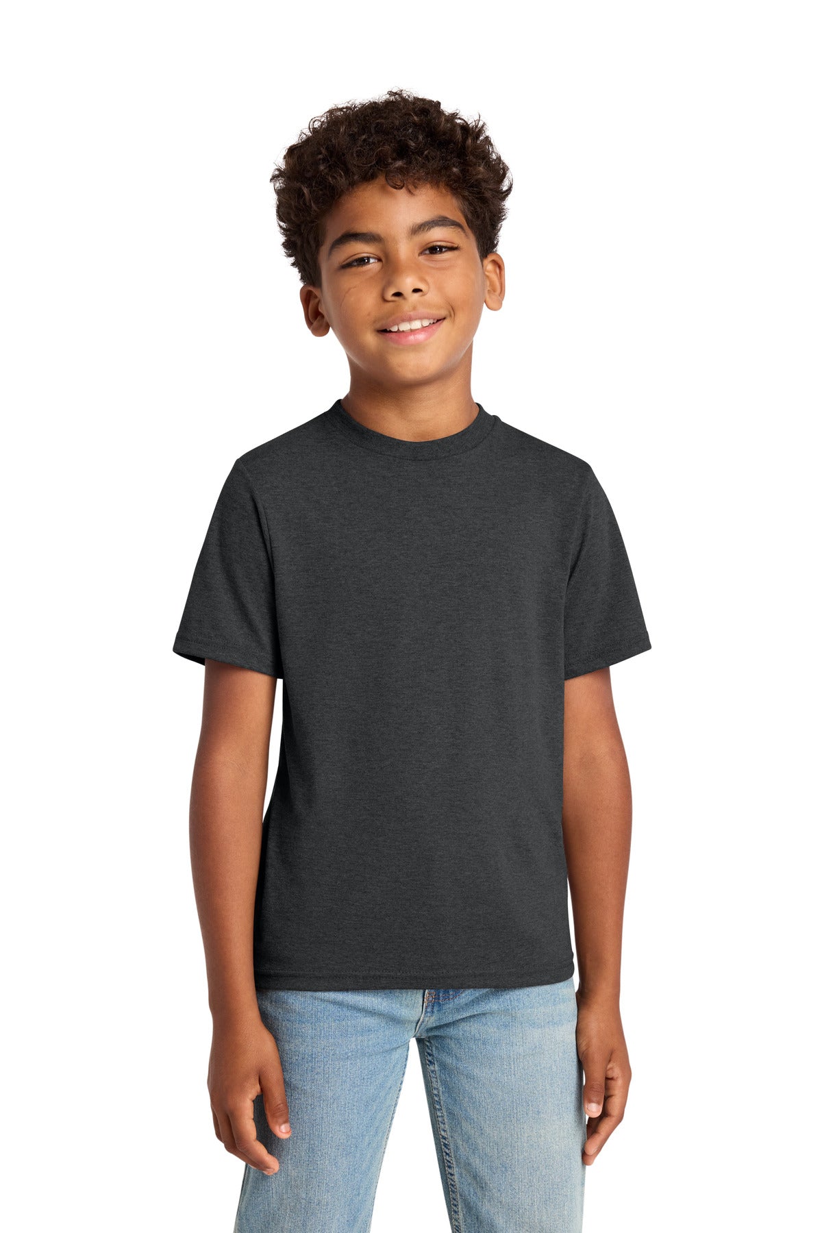 Custom Embroidery or DTF Print - Port & Co ® Youth Tri-Blend Tee PC330Y