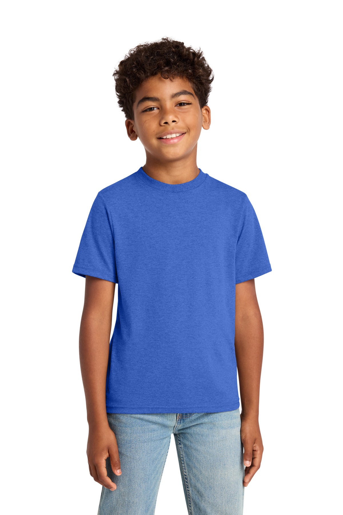 Custom Embroidery or DTF Print - Port & Co ® Youth Tri-Blend Tee PC330Y