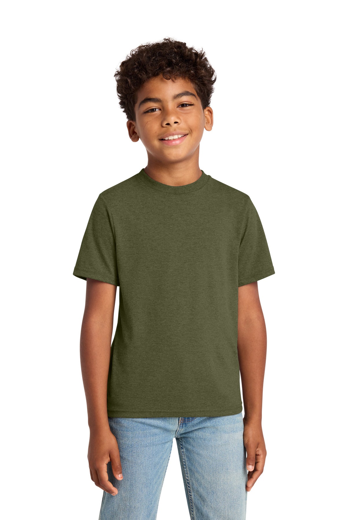 Custom Embroidery or DTF Print - Port & Co ® Youth Tri-Blend Tee PC330Y