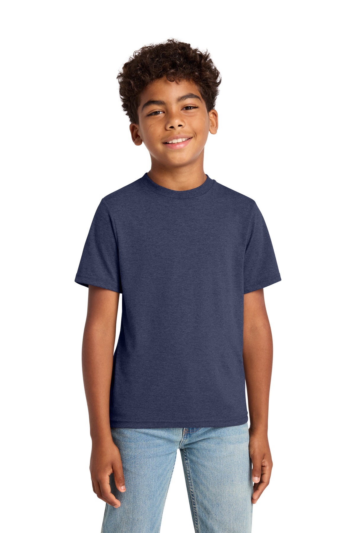 Custom Embroidery or DTF Print - Port & Co ® Youth Tri-Blend Tee PC330Y
