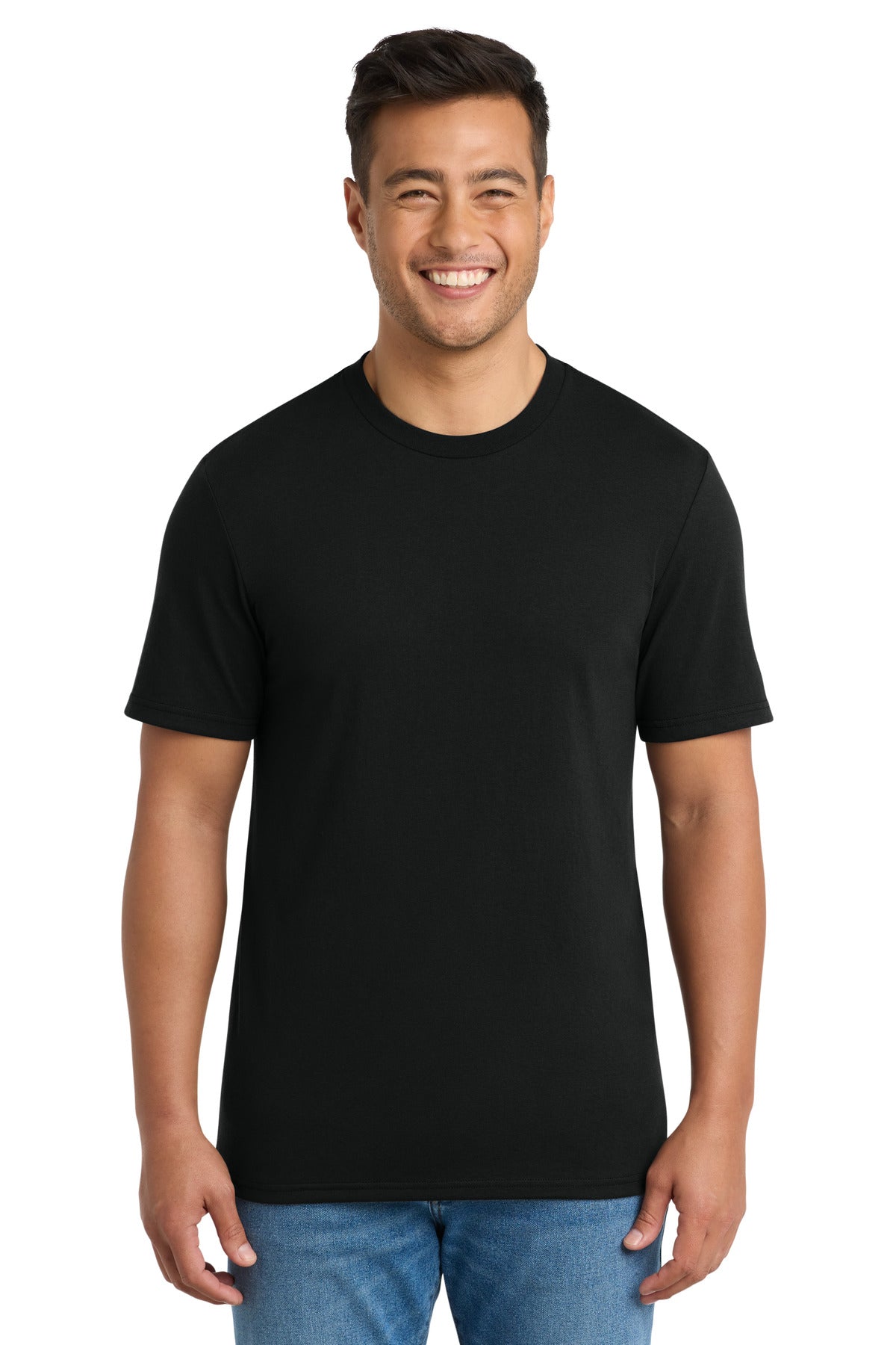Custom Embroidery or DTF Print - Port & Co ® Tri-Blend Tee. PC330