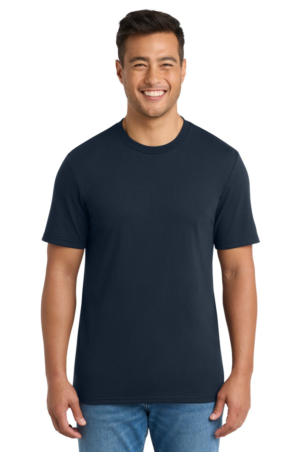 Custom Embroidery or DTF Print - Port & Co ® Tri-Blend Tee. PC330