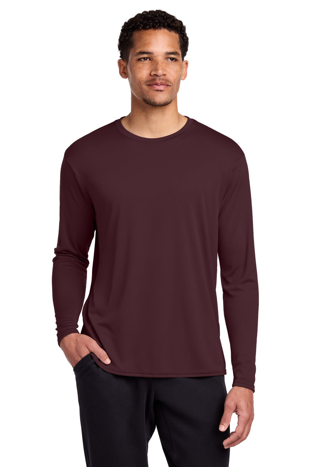 Custom Embroidery or DTF Print - Port & Co ® Long Sleeve Performance Tee. PC380LS