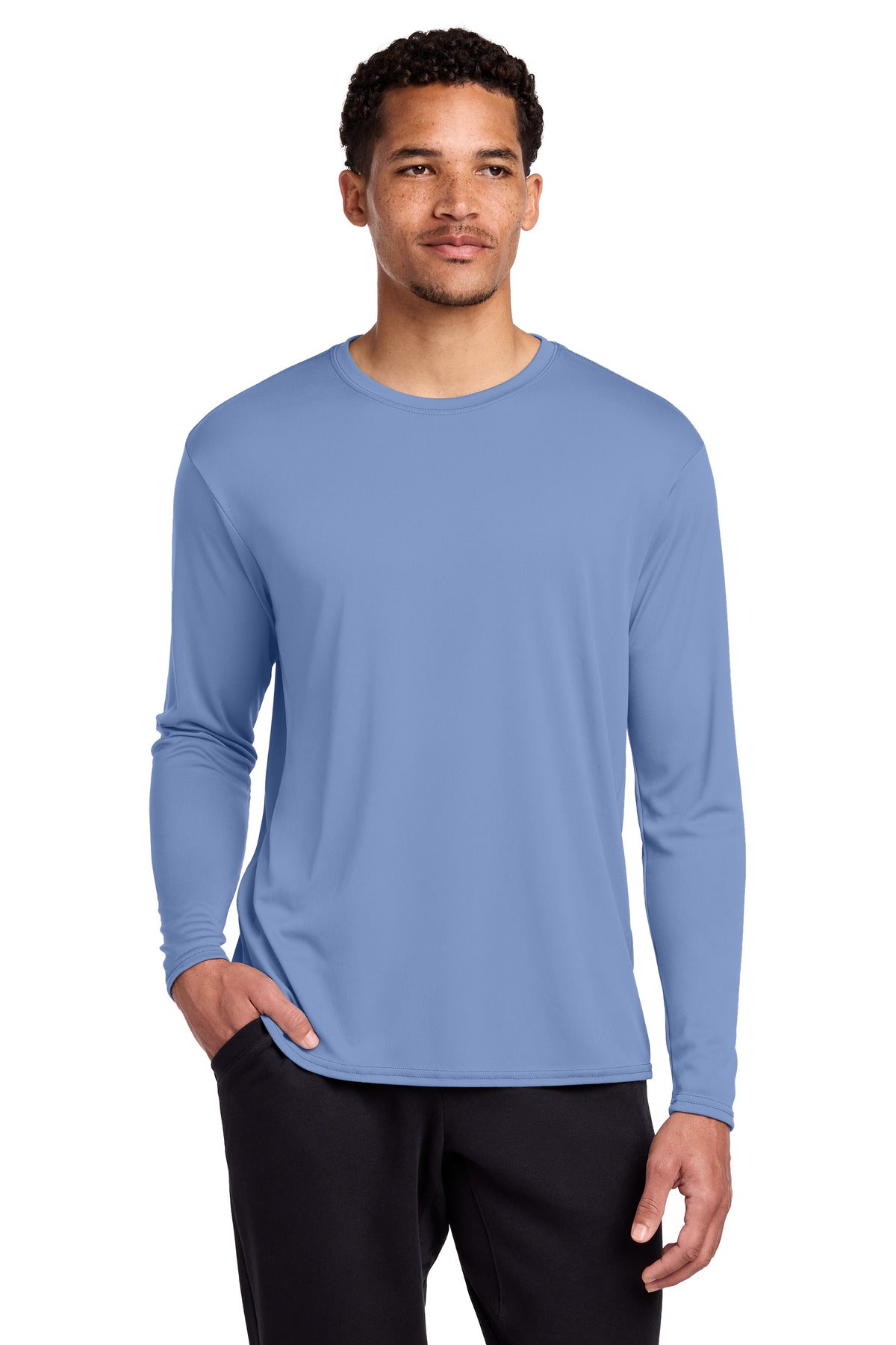Custom Embroidery or DTF Print - Port & Co ® Long Sleeve Performance Tee. PC380LS