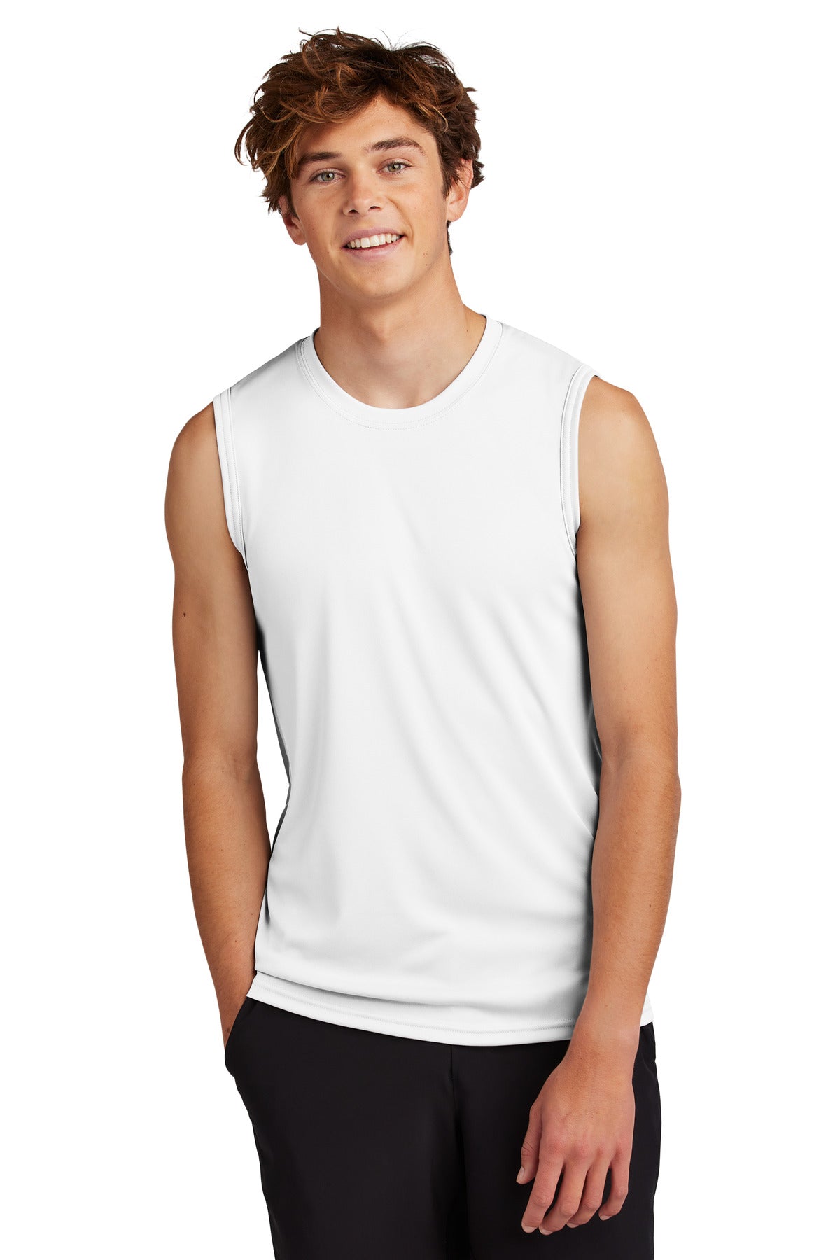 Custom Embroidery or DTF Print - Port & Co ® Performance Sleeveless Tee PC380SL