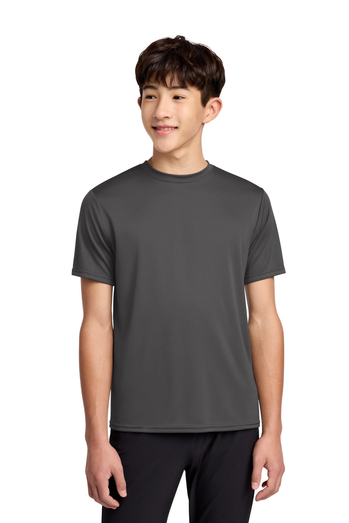 Custom Embroidery or DTF Print - Port & Co ® Youth Performance Tee. PC380Y