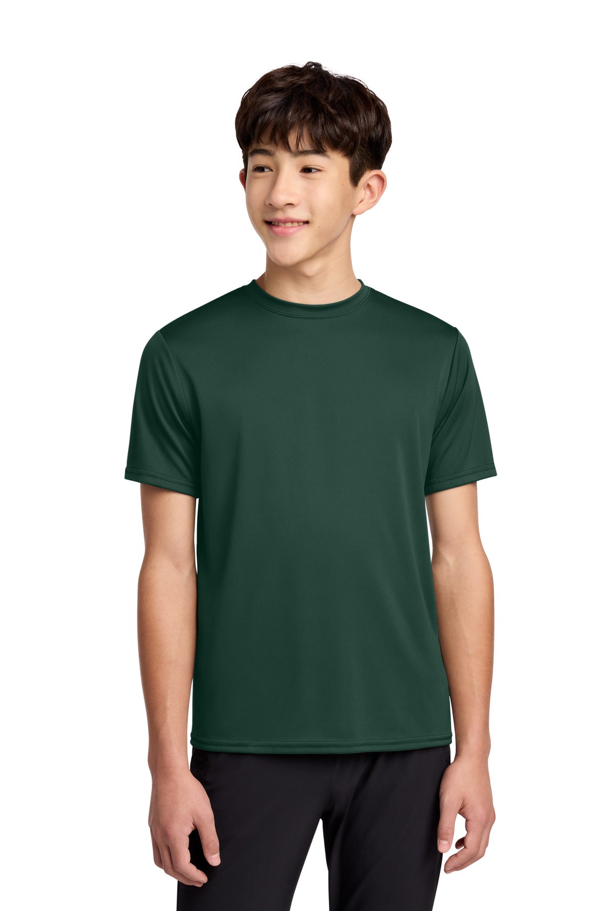 Custom Embroidery or DTF Print - Port & Co ® Youth Performance Tee. PC380Y